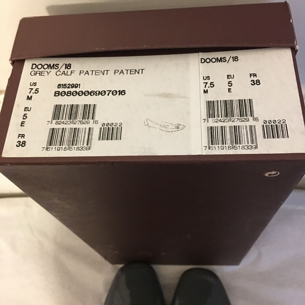 BALLY DOOMS/18 grey patent leather loafers - Picture 7 of 8